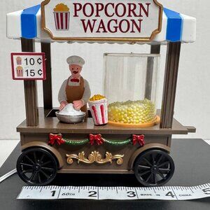 Christmas Popcorn Light Up Wagon Decor